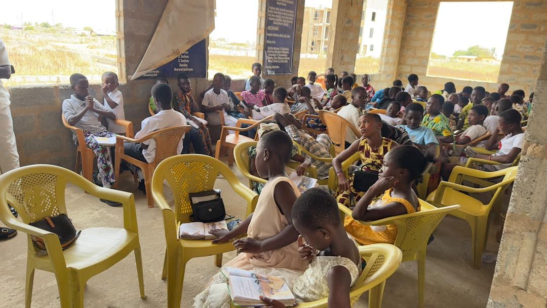 Children taking part in a ministry class