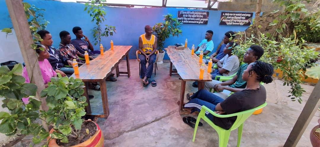 Young adults gathered for fellowship and discipleship